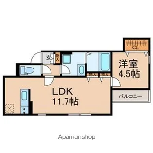 仮称)中央区宮崎町計画【202号室号室】の間取り