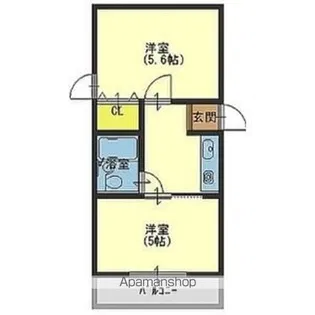 ロマネスク今里【3階】の間取り