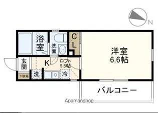 メイデン・ボヤージュ【2階】の間取り