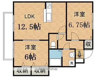 ローズコート落合【1階】の間取り