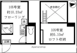 ティ・アーモタルト【1階】の間取り