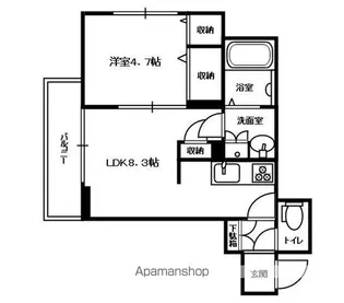 シャーメゾンMⅢ【3階】の間取り