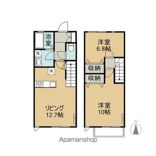ハイムスクエア本宮壱番館【2階】の間取り