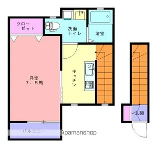 ベルフールA棟【2階】の間取り