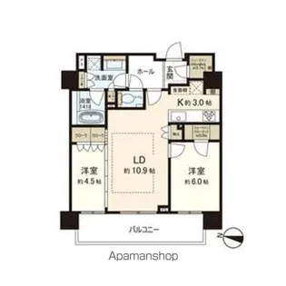 パークホームズ円山公園【7階】の間取り