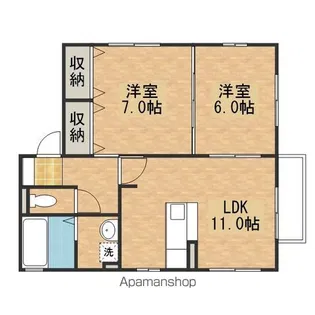 フォンテーヌ【2階】の間取り