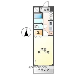 フローリッシュⅡ【1階】の間取り