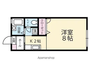 ルミエール東津田【105号室】の間取り