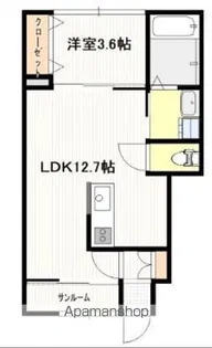 (仮称)北栄アパートA棟【1階】の間取り
