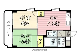 グリーンハイツ【2階】の間取り