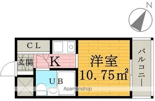 ソシオリバーハイツ【65号室】の間取り