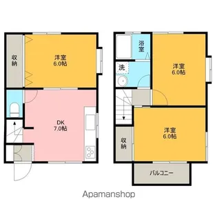 ルーミー甲府11号館【103号室】の間取り