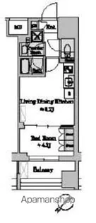 BRILLIA IST 墨田曳舟【6階】の間取り