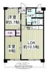 ブライトステージ南柏【1階】の間取り