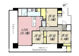 S−RESIDENCE愛宕SOUTH【9階】の間取り
