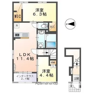 ユニバース【2階】の間取り