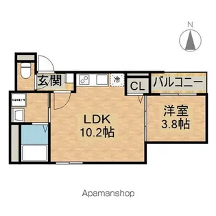 F asecia Upis【2階】の間取り