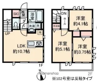 リヴィエール下井草【1階】の間取り