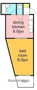 第2住吉ハイツ【4階】の間取り