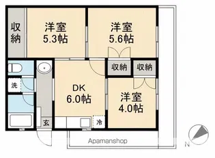 ELEGANCE REW【1階】の間取り