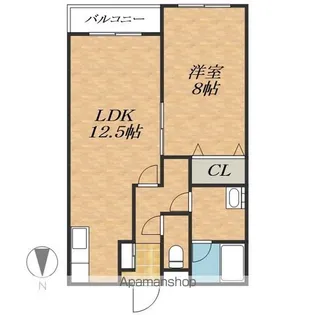 コンフォートピュア【1階】の間取り