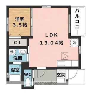 FELIZーK【1階】の間取り