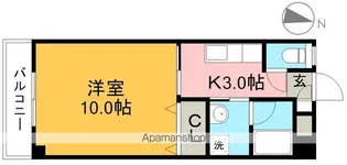 メゾンロンドゥ・トワ【3階】の間取り