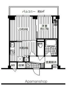 ダイヤモンドクレスト南流山【3階】の間取り