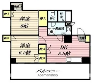 オーロラビル【1111号室】の間取り