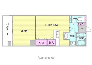 パルケット愛宕【2階】の間取り