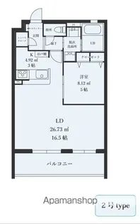 MODERN ASPIRATION六本松SUR【2階】の間取り