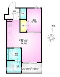 REGALEST 祐光【3階】の間取り