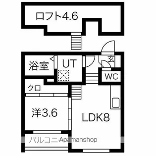 プルミエール中村【101号室号室】の間取り