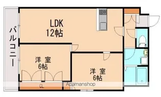 日宝サンセーヌ大橋南【701号室】の間取り