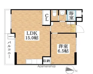 佃マンション【5A号室】の間取り