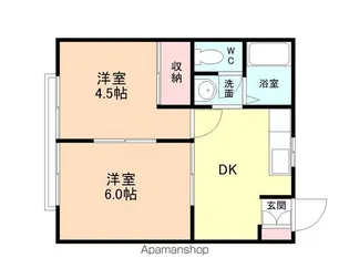 コーポ吉島【207号室】の間取り