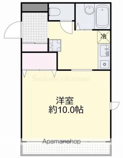 YKハイツ【303号室】の間取り