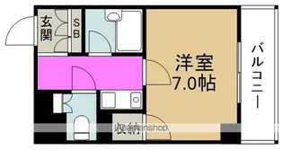 グレイス赤井【6階】の間取り
