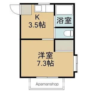 グランディールK【2階】の間取り