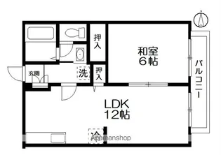 PEARサンビレッジ北中沢A【105号室】の間取り