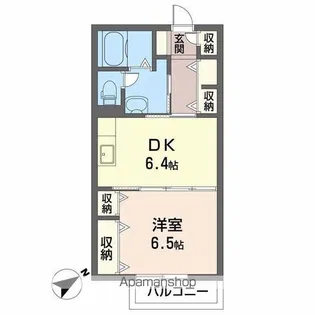 ル・ミューサウス【2階】の間取り