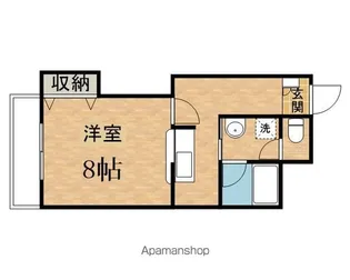 ハイツアントレ【107号室】の間取り
