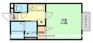 プランドールA【101号室】の間取り