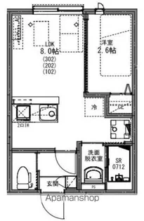 KEIAI RESIDENCE 新柏Ⅱ【102号室】の間取り