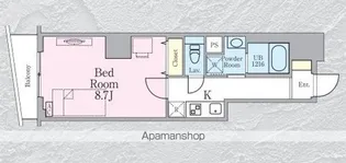 波音【8階】の間取り