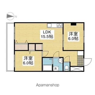 スミタスヴィレッジ空港通Ⅱ【502.号室】の間取り