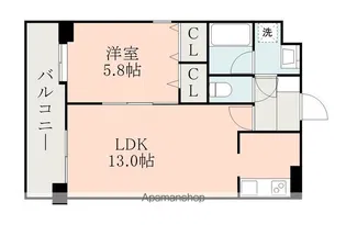 クレストリー長嶺南【9階】の間取り