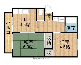エステートピアひまわり3号【2階】の間取り