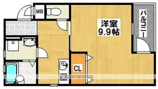 クローバーハイツ鷹合【1階】の間取り