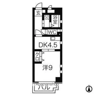 ユーハイツ三和Ⅱ【3階】の間取り
